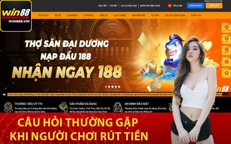 Câu hỏi thường gặp khi người chơi rút tiền