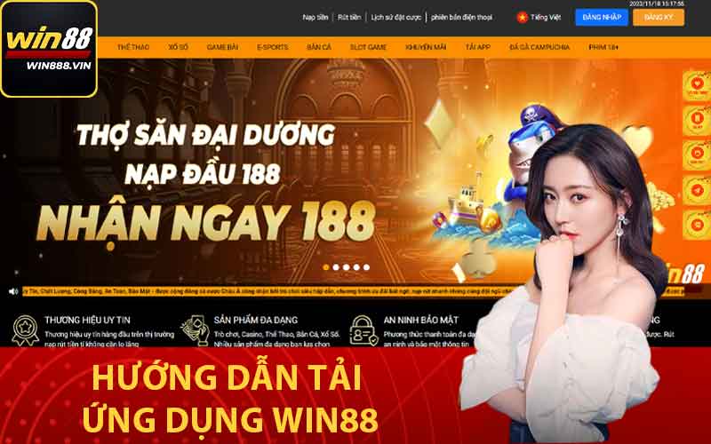 Hướng dẫn tải ứng dụng Win88