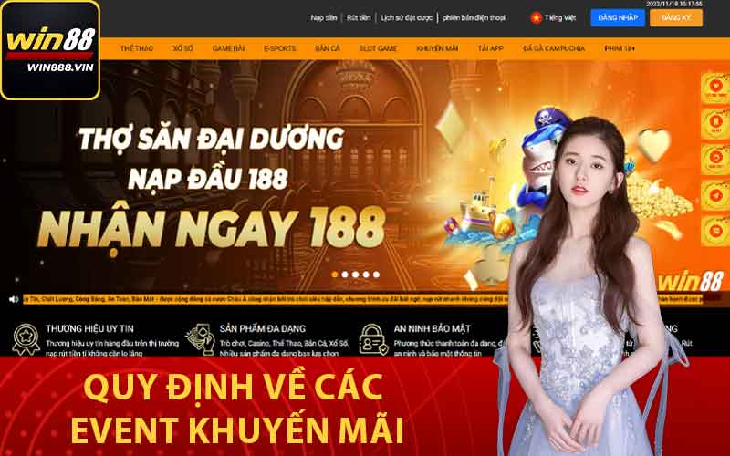 Quy định về các event khuyến mãi