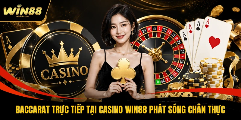 Baccarat trực tiếp tại casino Win88 phát sóng chân thực