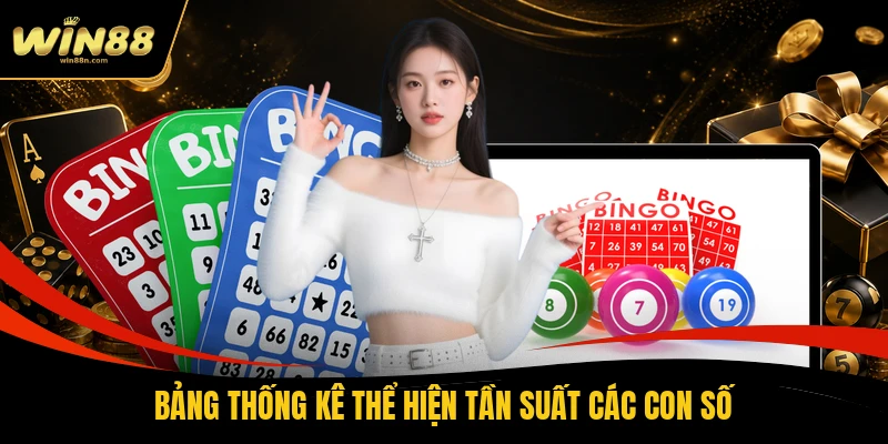 Bảng thống kê thể hiện tần suất các con số