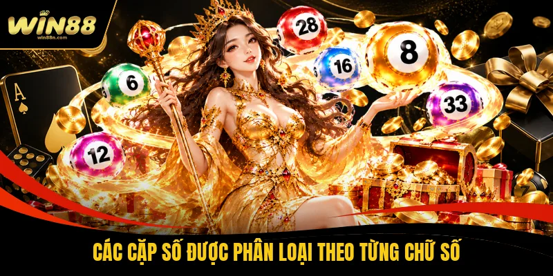 Các cặp số được phân loại theo từng chữ số