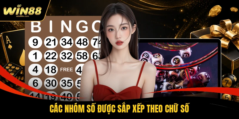 Các nhóm số được sắp xếp theo chữ số