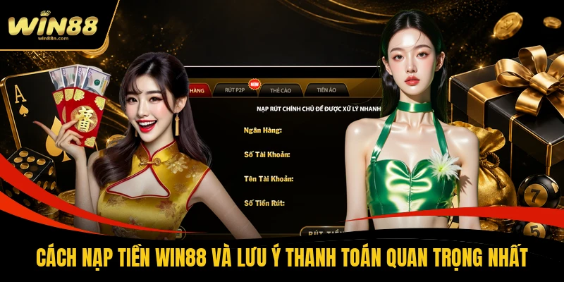 Cách Nạp Tiền Win88 Và Lưu Ý Thanh Toán Quan Trọng Nhất