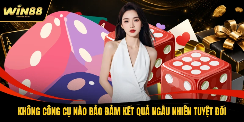 Không công cụ nào bảo đảm kết quả ngẫu nhiên tuyệt đối