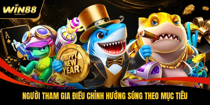 Người tham gia điều chỉnh hướng súng theo mục tiêu